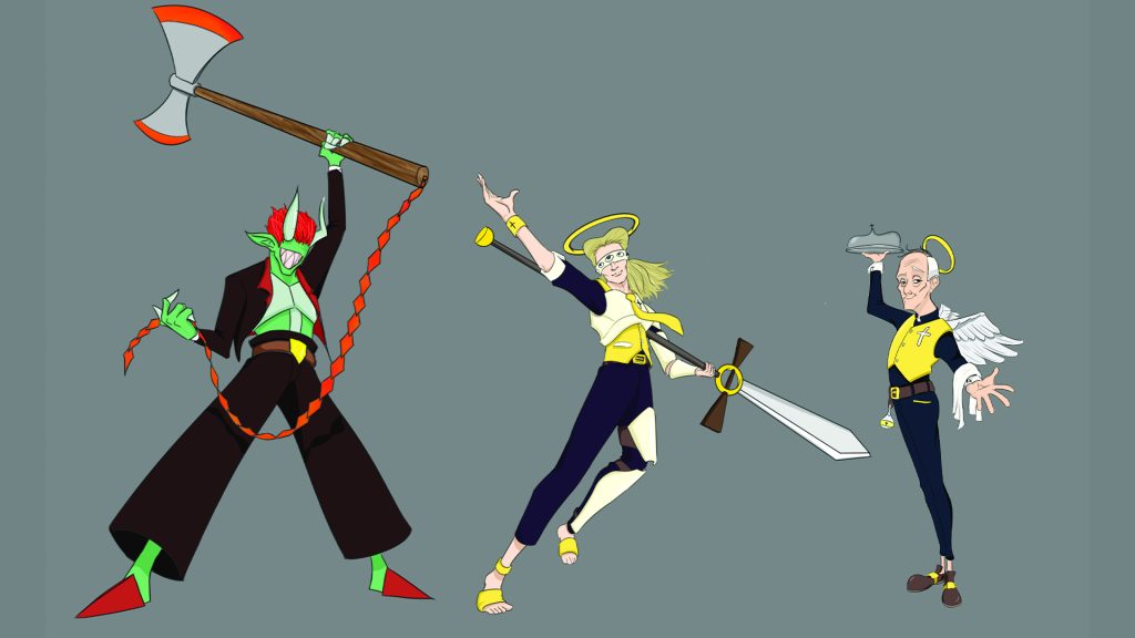 Johnny Hernandez created three unique characters.