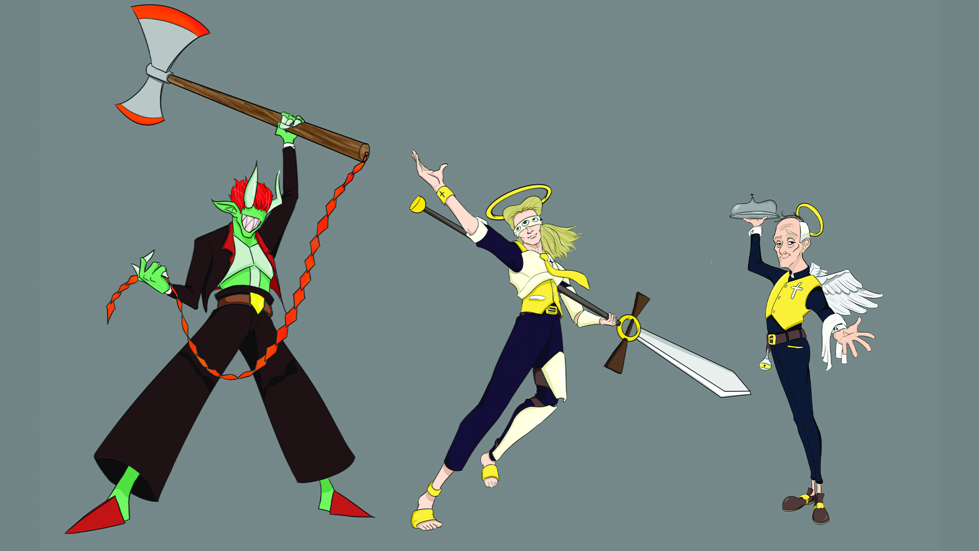 Johnny Hernandez created three unique characters.