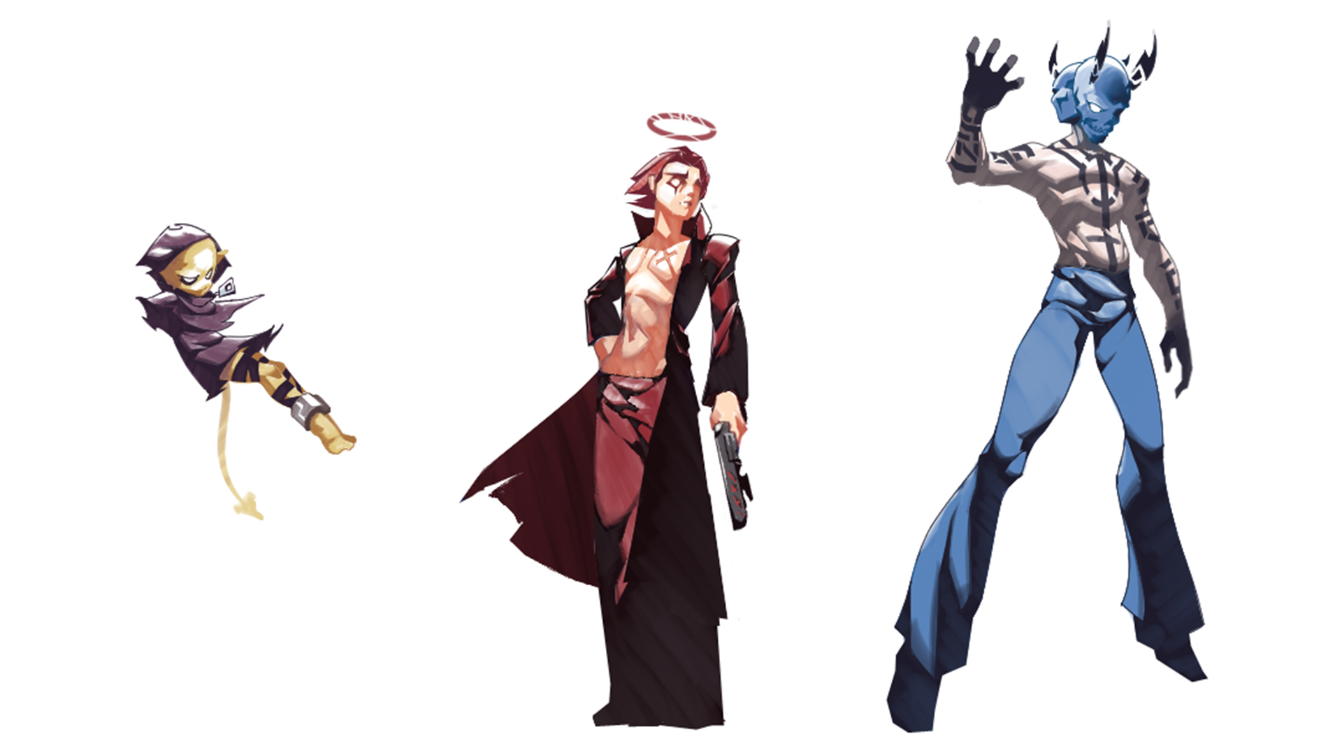 Three distinct characters were created by Ihtsham Pervez.